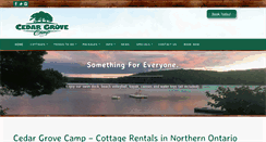 Desktop Screenshot of cedargrovecamp.com